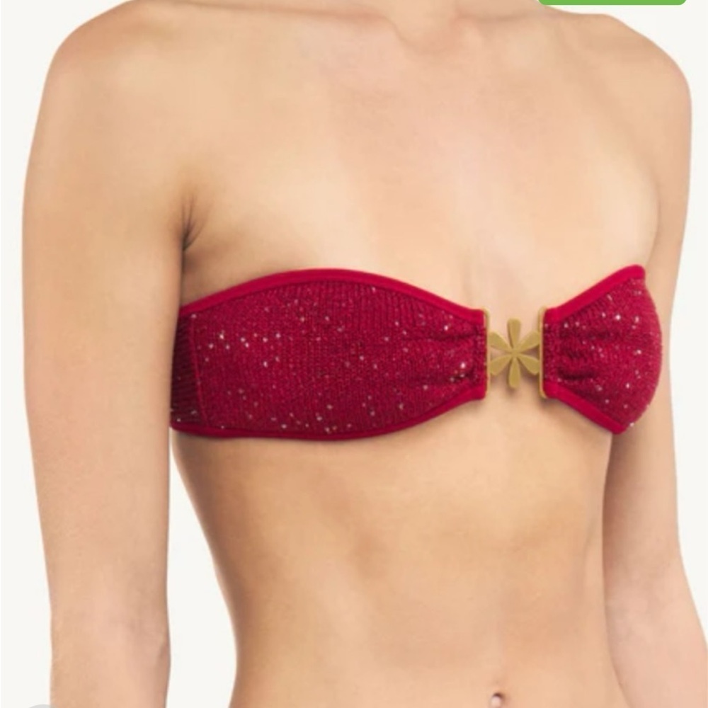 Asta Resort Mía knitted bikini in wine - Picture 5 of 5